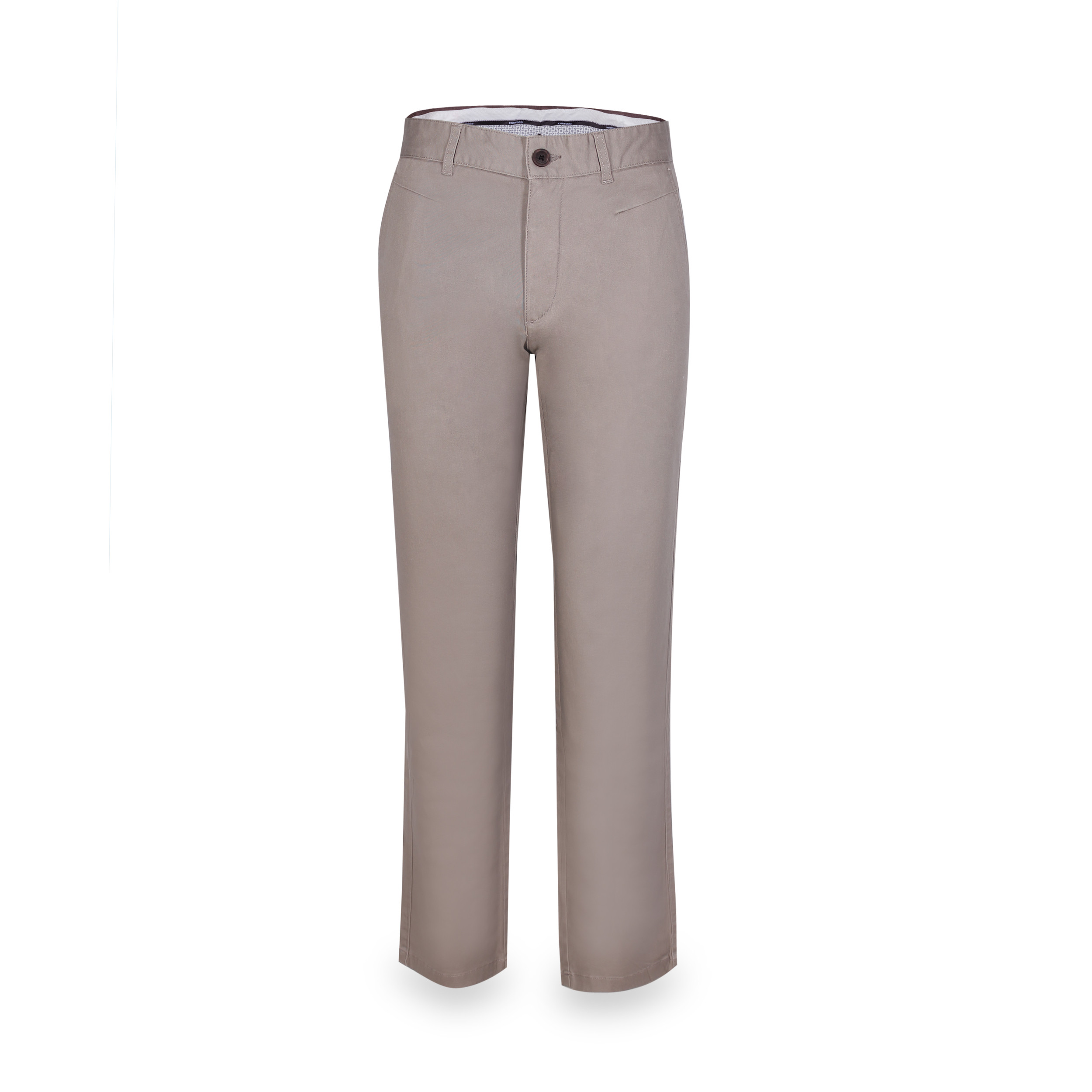 Quần khaki nam không ply ống ôm xám nhạt Khatoco Q2M528S0-CNMA004-2006-0