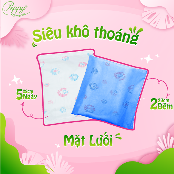 Combo 6 gói băng vệ sinh PEPPY lưới siêu mỏng A03