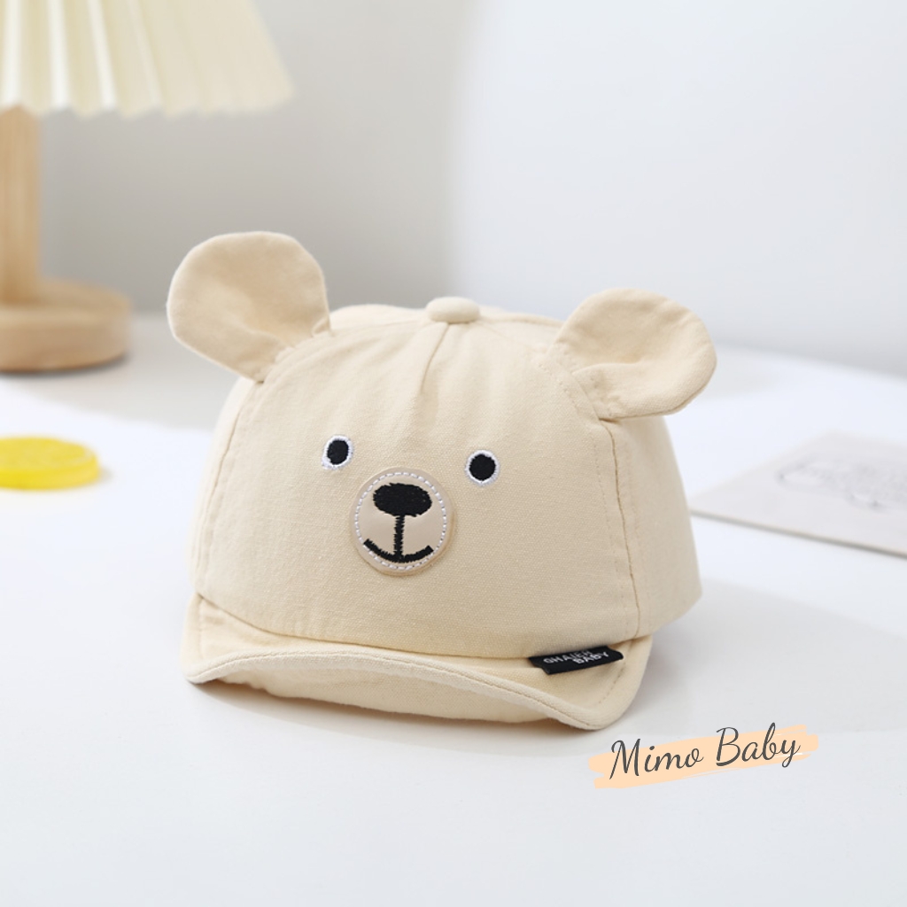 Mũ nón lưỡi trai tai cún chất liệu kaki phong cách hàn quốc cho bé MH230 Mimo Baby