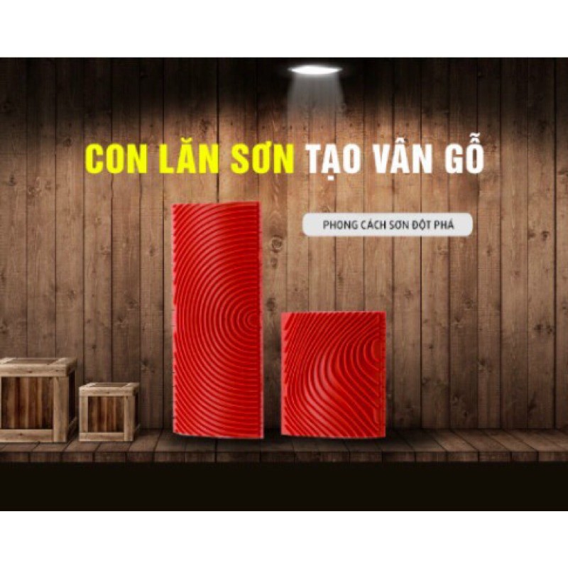 Bộ 2 cọ lăn sơn tạo vân gỗ