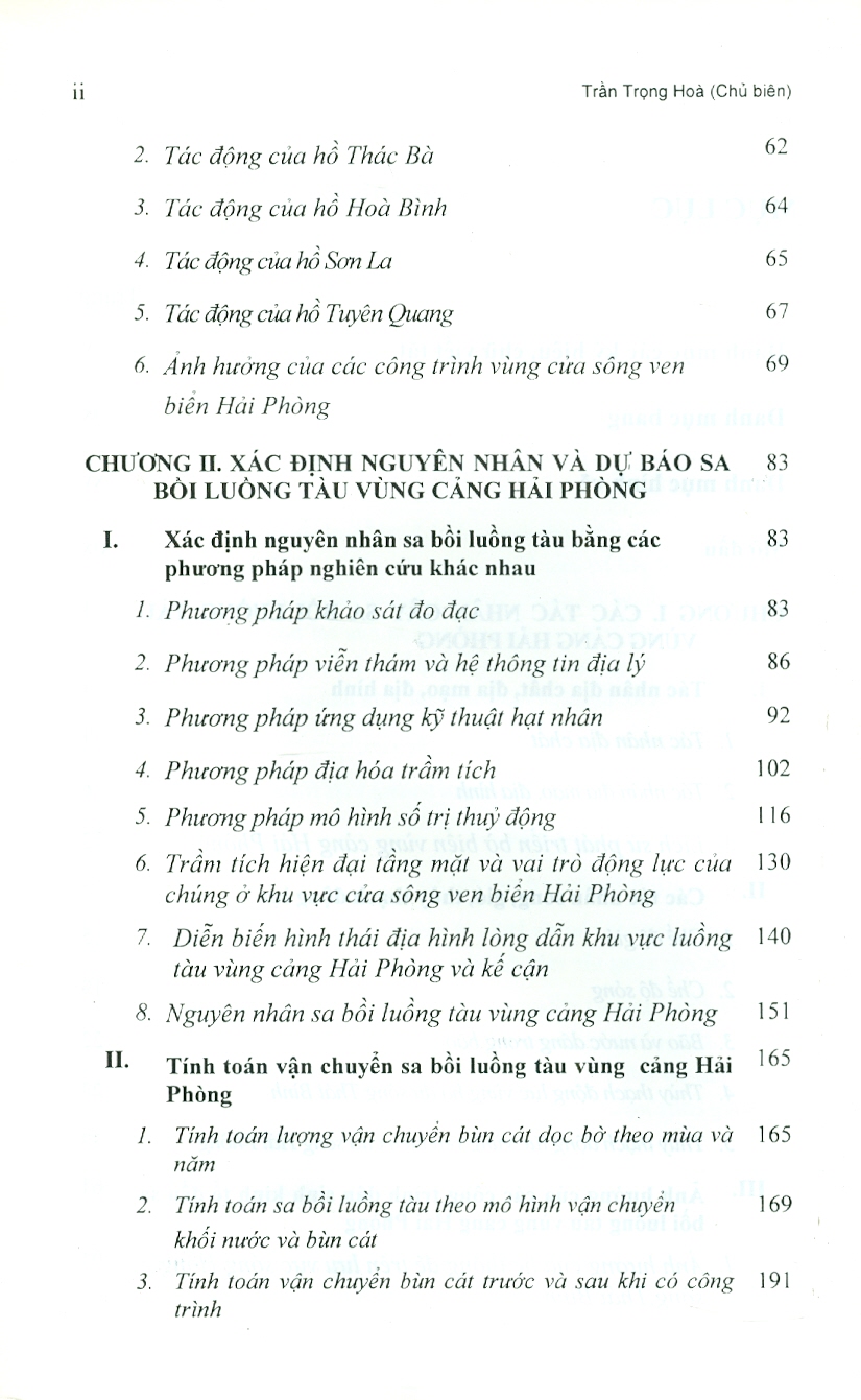 Sa Bồi Luồng Tàu Vùng Cảng Hải Phòng, Nguyên Nhân Và Cách Phòng Chống (Bia cứng)