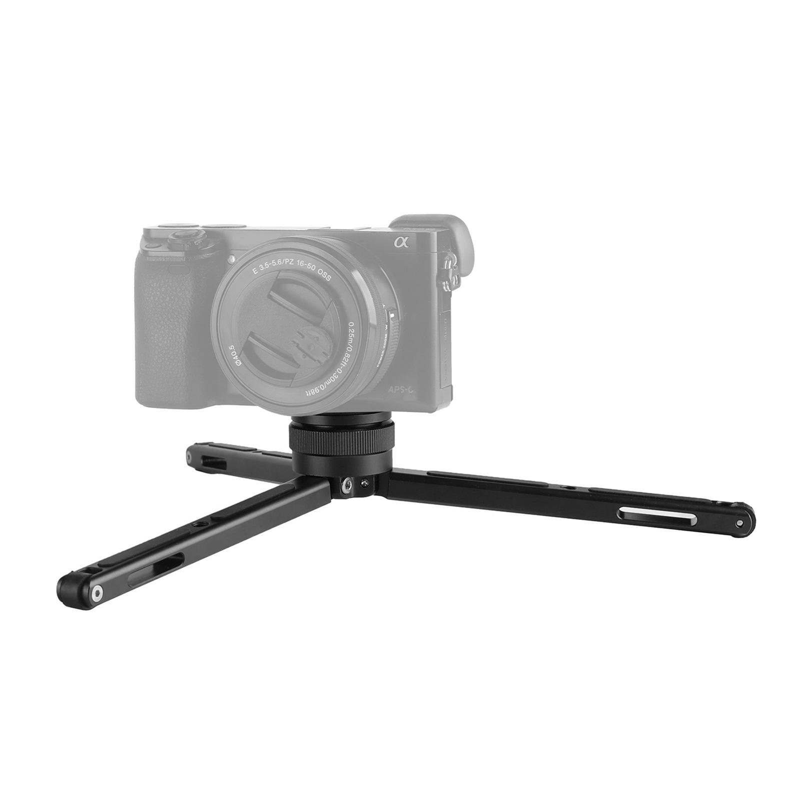 Chân máy để bàn bằng nhôm Chiều cao có thể điều chỉnh vô cấp với Giao diện 1/4-inch Đa năng cho máy ảnh DSLR SLR Điện thoại