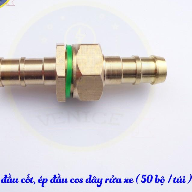 Bộ ép đầu dây rửa xe - Đuôi chuột phi 8mm - Cỡ ren 13 mm