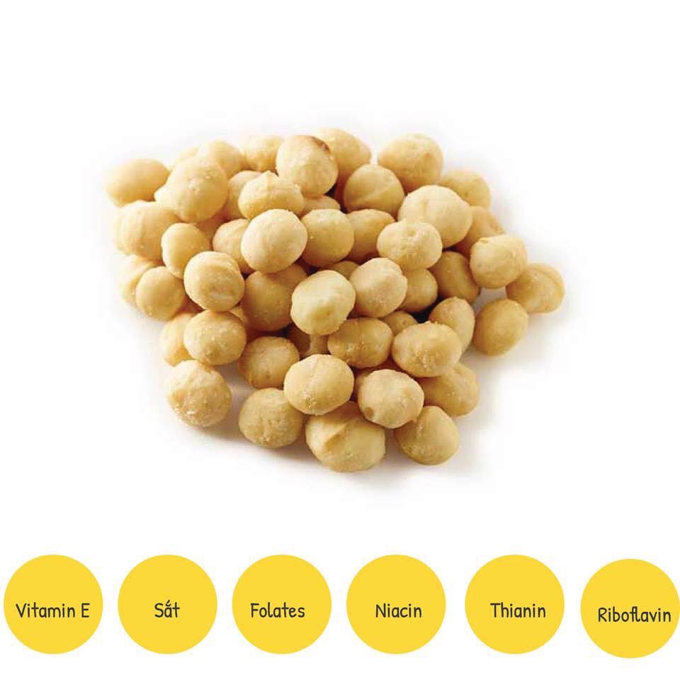 Hỗn Hợp Mixed Nuts 3 loại hạt dinh dưỡng tách vỏ (Macca,óc chó đỏ,hạnh nhân) 500g