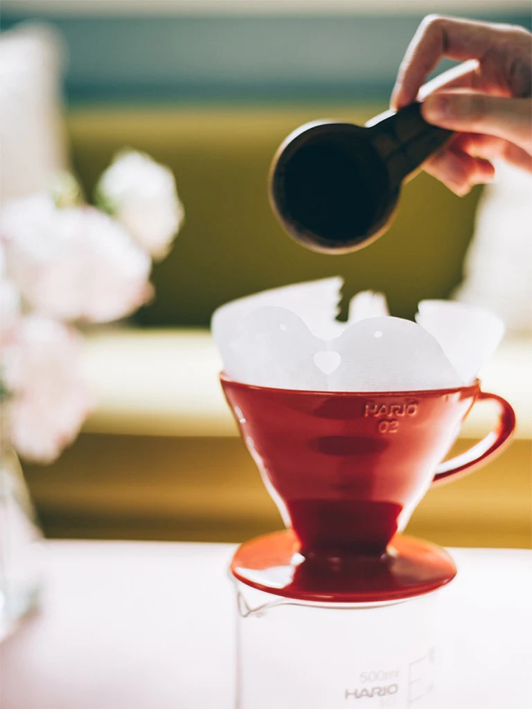 Phễu Pha Cà Phê Gốm Sứ Màu Đỏ 1 Cup Hario V60 Coffee Dripper Ceramic 01 Red VDC-01R