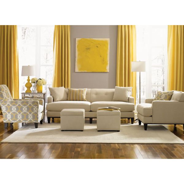 Rèm cửa vải LUCYA18-7 có thanh treo hợp kim nhôm màu gỗ đầu đài hoa - cao cố định 1m4