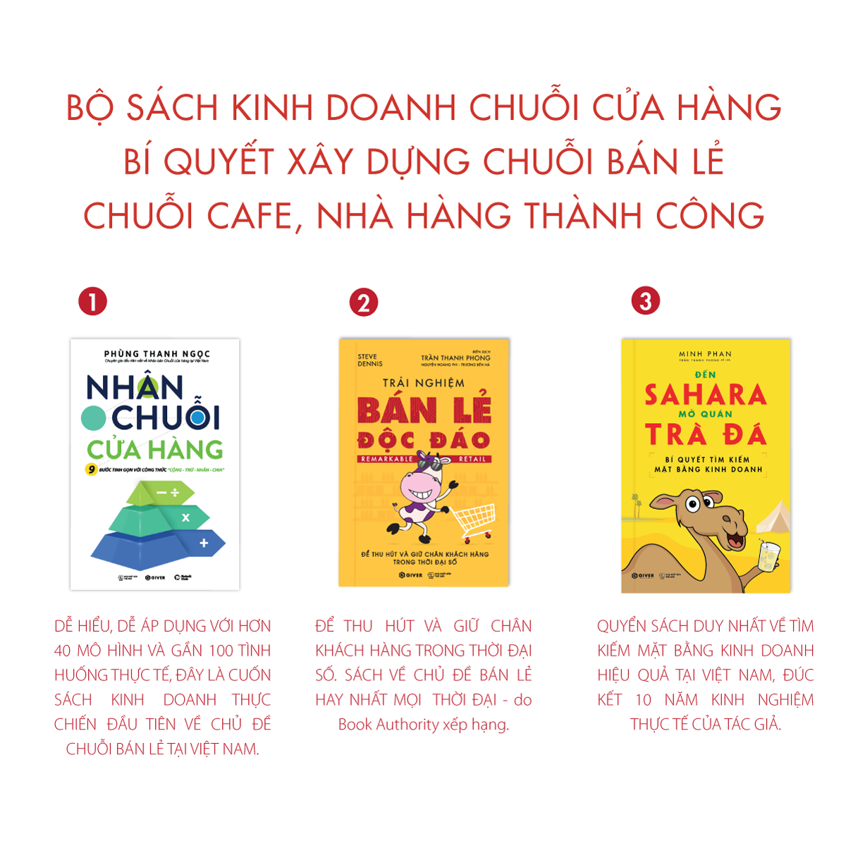 Bộ Sách Kinh Doanh Chuỗi Cửa Hàng - Bí Quyết Xây Dựng Chuỗi Bán Lẻ - Chuỗi Cafe Nhà Hàng Thành Công