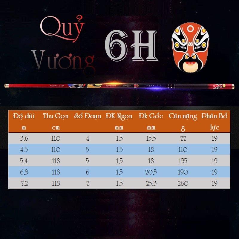 Cần Câu Tay Cao Cấp Quỷ Vương 6H