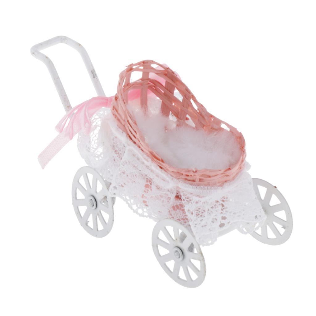 Toy Pram Stroller  Push  for Dollhouse