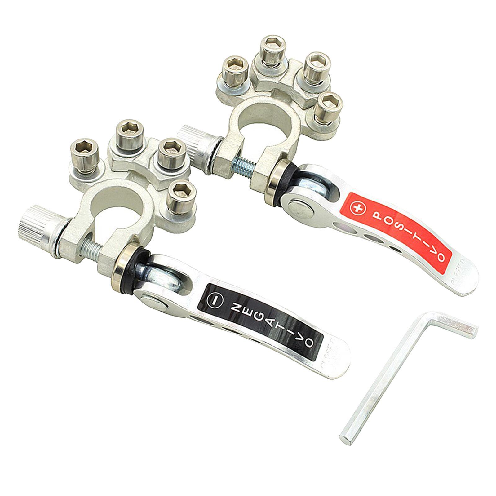 Car Battery Terminal Connectors for SAE / JIS Type A Posts with Wrench