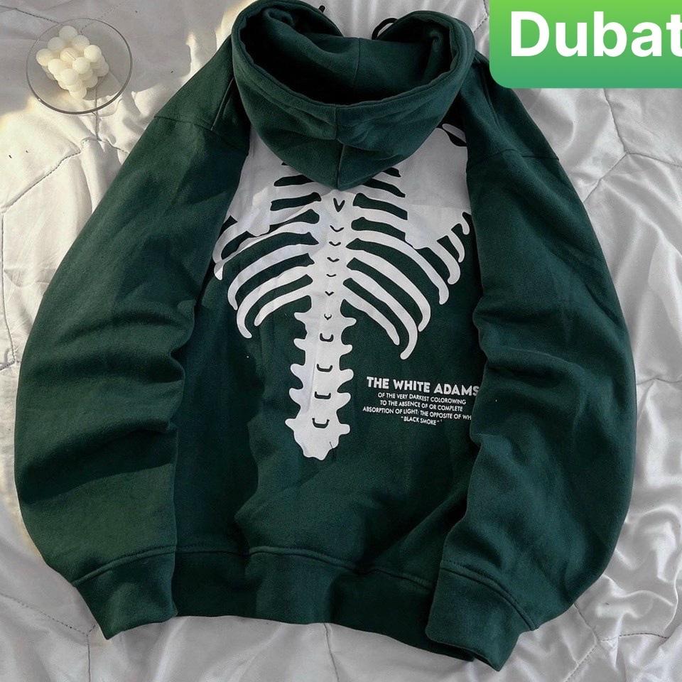 ÁO NỈ, ÁO KHOÁC HOODIE XƯƠNG NGƯỜI SIÊU NGẦU NAM NỮ PHONG CÁCH CAO CẤP MỚI - DUBATI FASHION