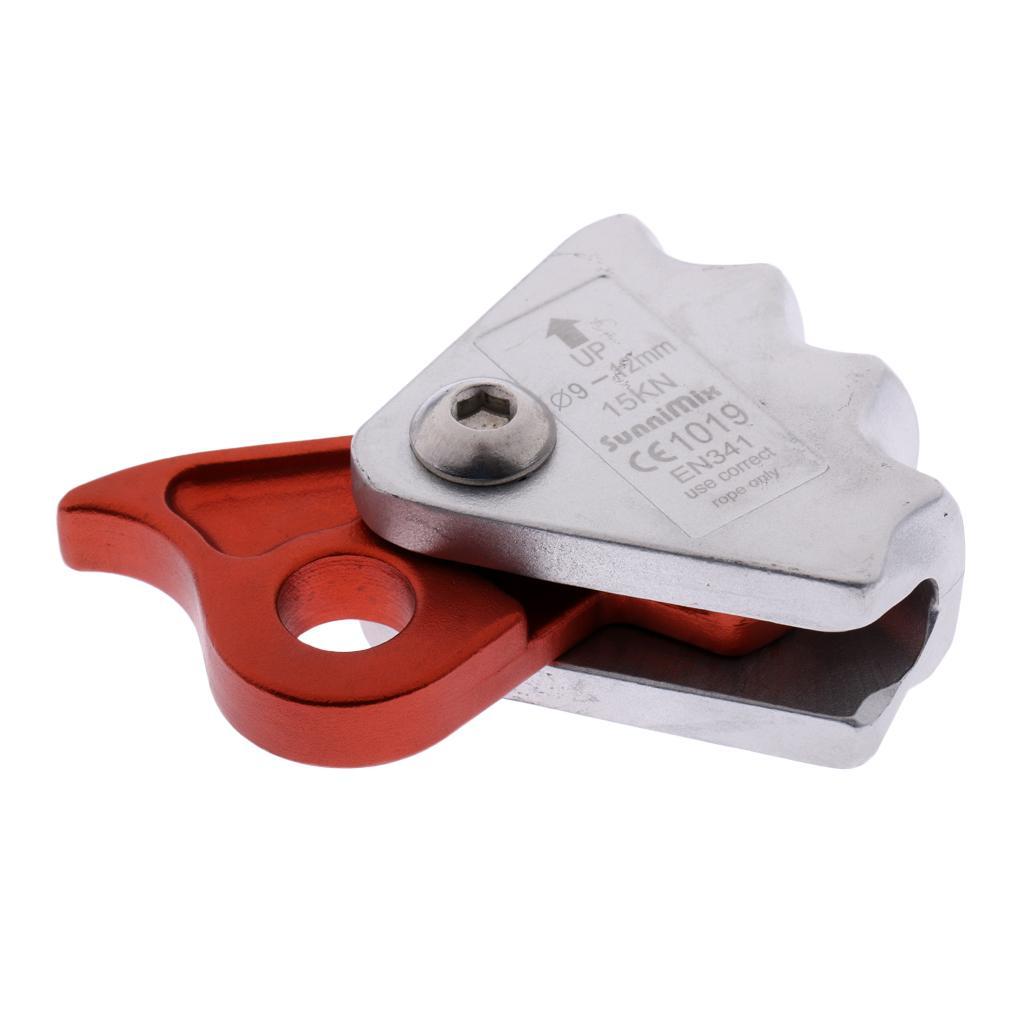 2Pcs 15KN Safety Rock Climbing Rope Grab Protecta for Outdoor Rescue Downhill Abseiling Gear Equipment - CE Certificated
