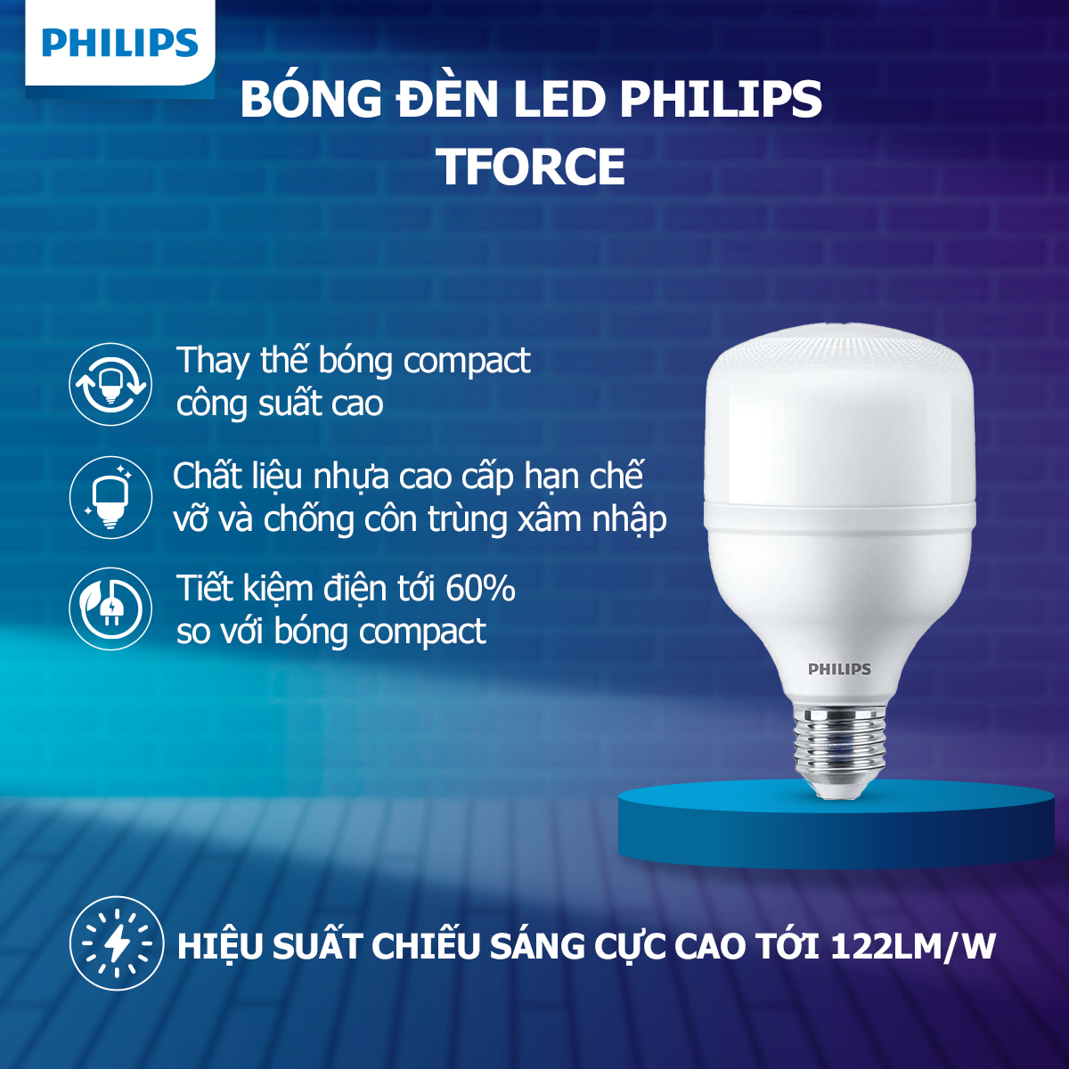 Bóng đèn Philips TForce