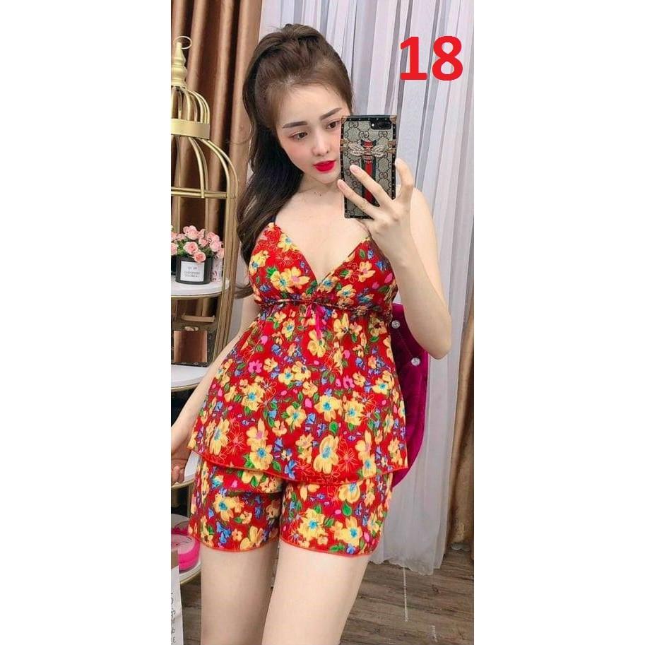 Đồ ngủ 2 dây, áo có mút ngực, ẢNH THẬT
