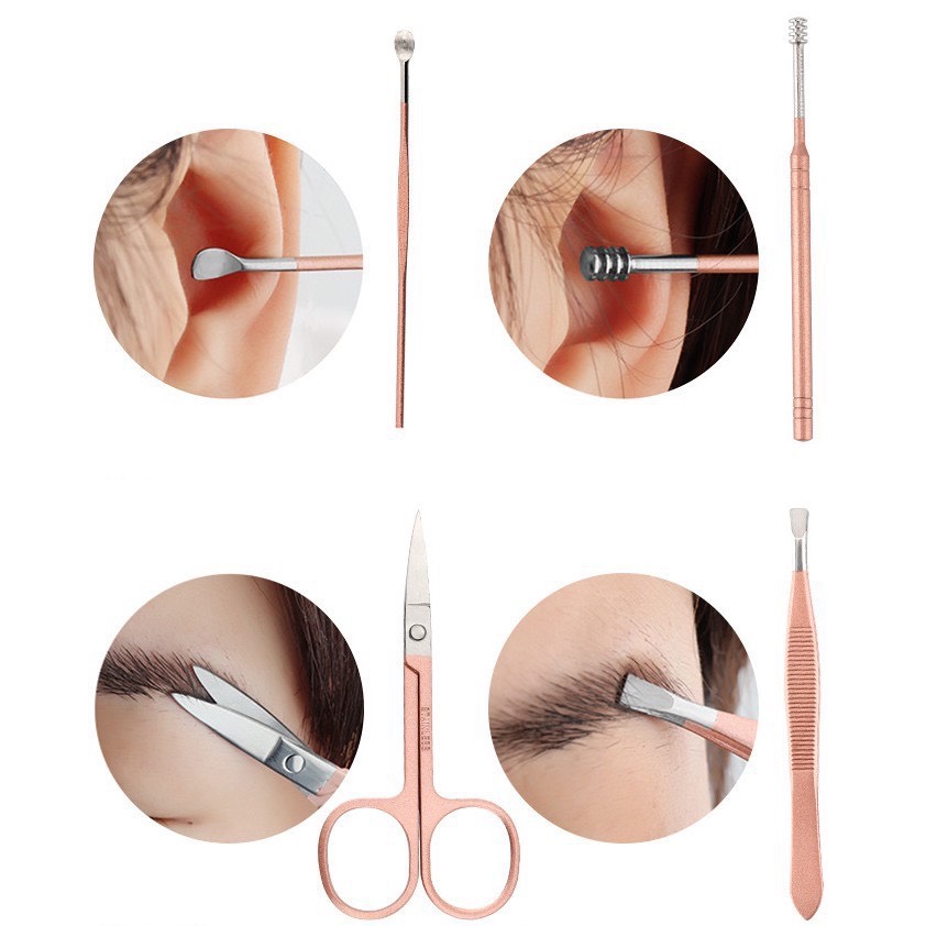 BỘ CẮT MÓNG TAY 18 MÓN VỎ HỘP DA SANG TRỌNG, CAO CẤP - HÀNG CHÍNH HÃNG