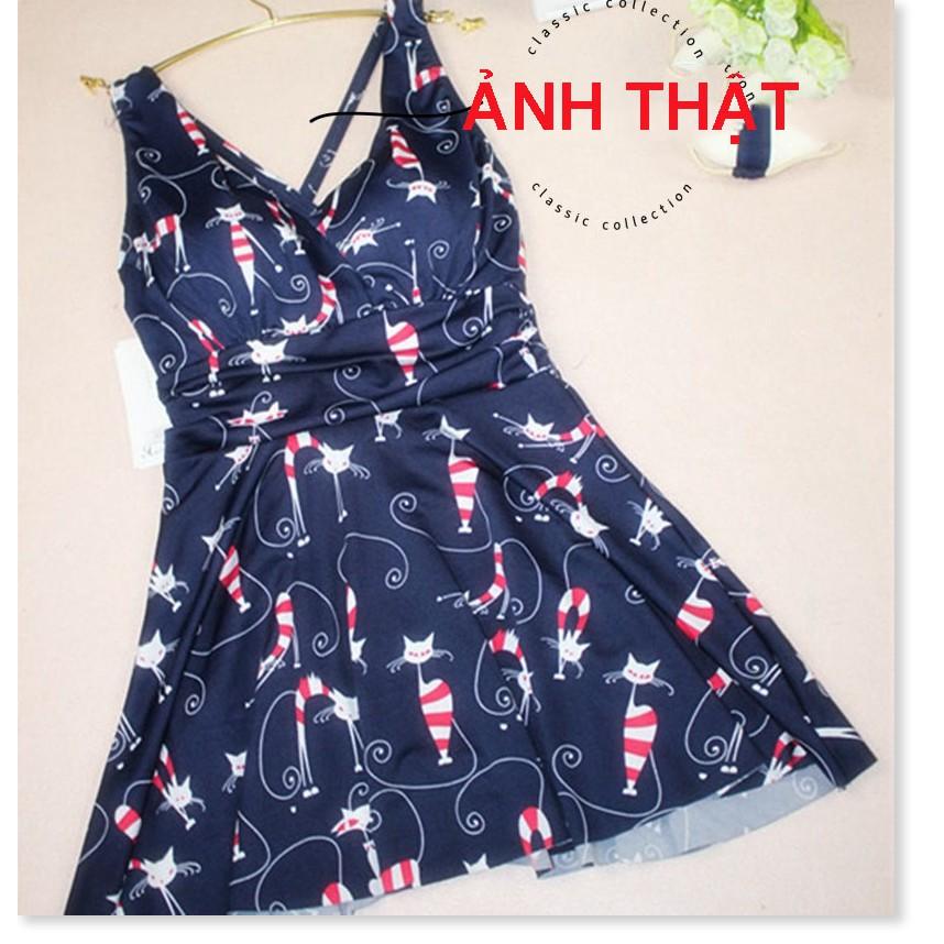 Đồ Bơi Nữ Kín Đáo Giấu Bụng- Bikini Dạng Váy