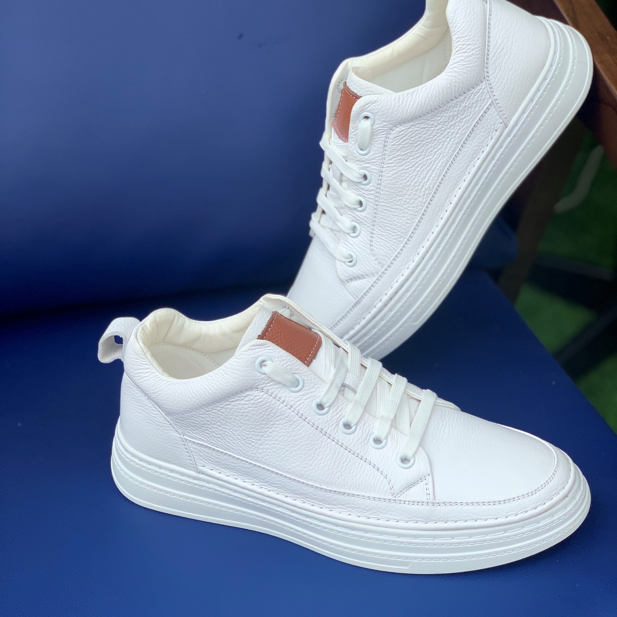 Giày Sneaker Nam Giày Thể Thao Nam Da Bò Cao Cấp