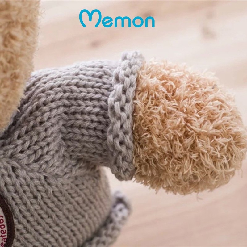 Gấu bông Teddy Head Tales cao cấp - Hàng chính hãng Memon - Đồ chơi thú nhồi bông Teddy Head Tales, Chất liệu Bông gòn PP 3D tinh khiết mềm mịn, đàn hồi đa chiều, bền đẹp, an toàn cho người sử dụng