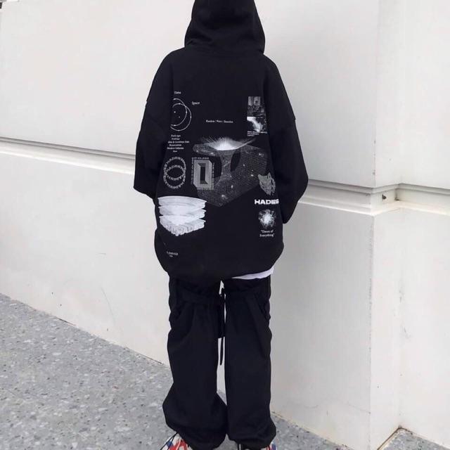 Áo khoác hoodie nam nữ nỉ ngoại HADES10