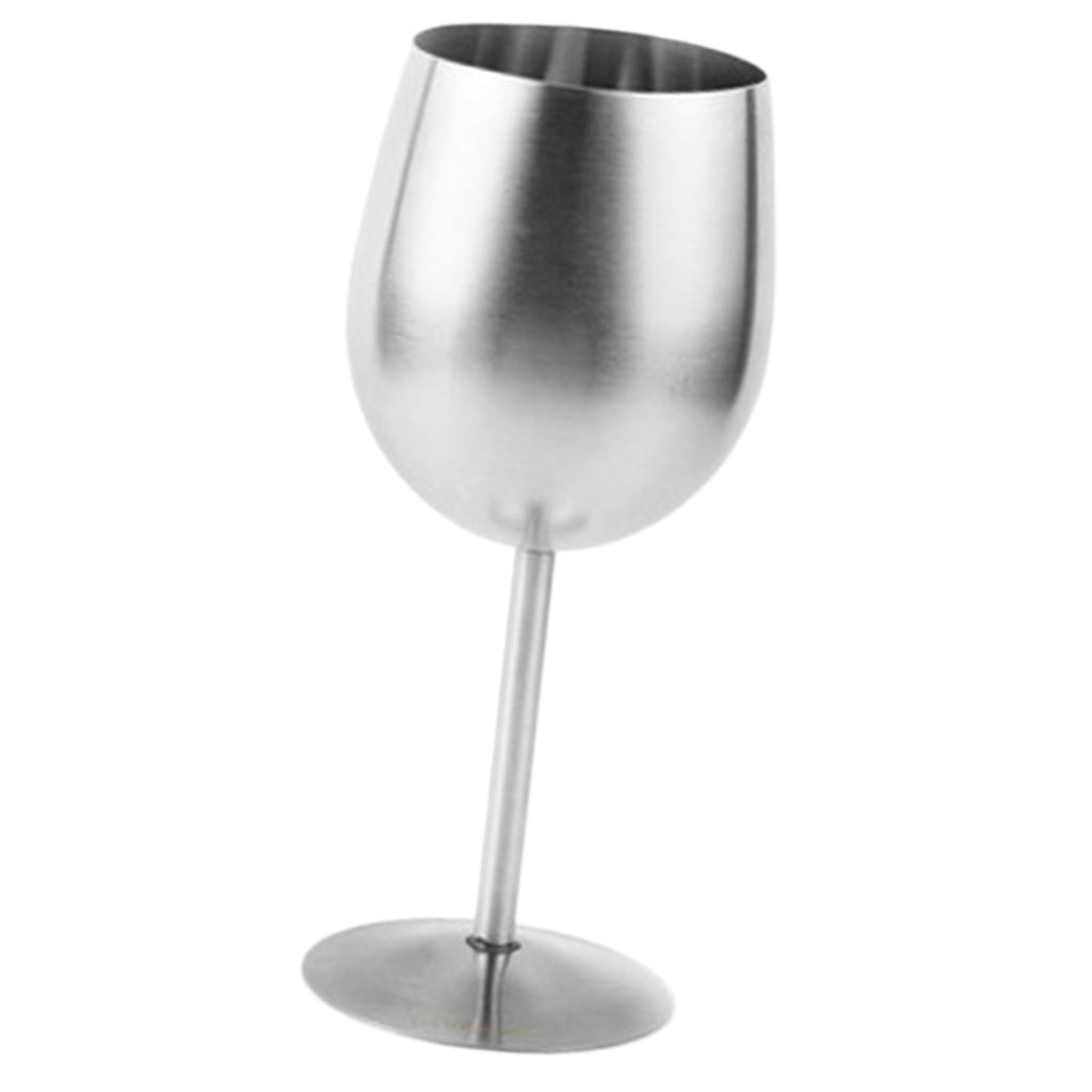 Set of 4, Stainless Steel Champagne Goblet 10oz Camping Home Kitchen Party