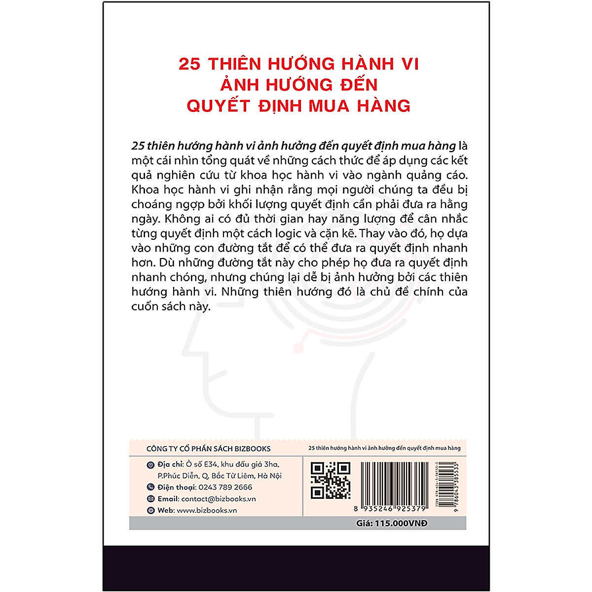 BIZBOOKS – Sách 25 Thiên Hướng Hành Vi Ảnh Hưởng Đến Quyết Định Mua Hàng - MinhAnBooks