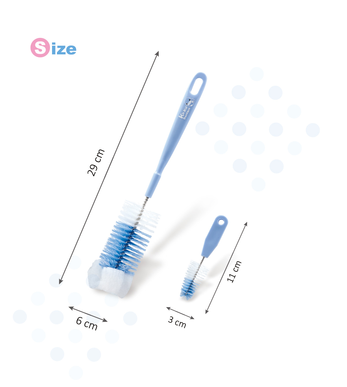 BỘ 2 CỌ RỬA BÌNH SỮA KUKU KU5302