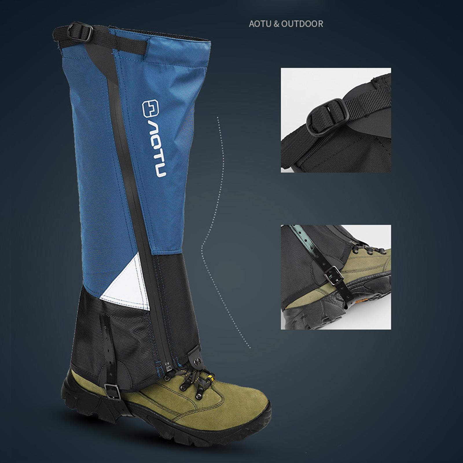 Adjustable Leg Gaiters Waterproof Snowproof Durable Cover for Climbing Outdoor Sports