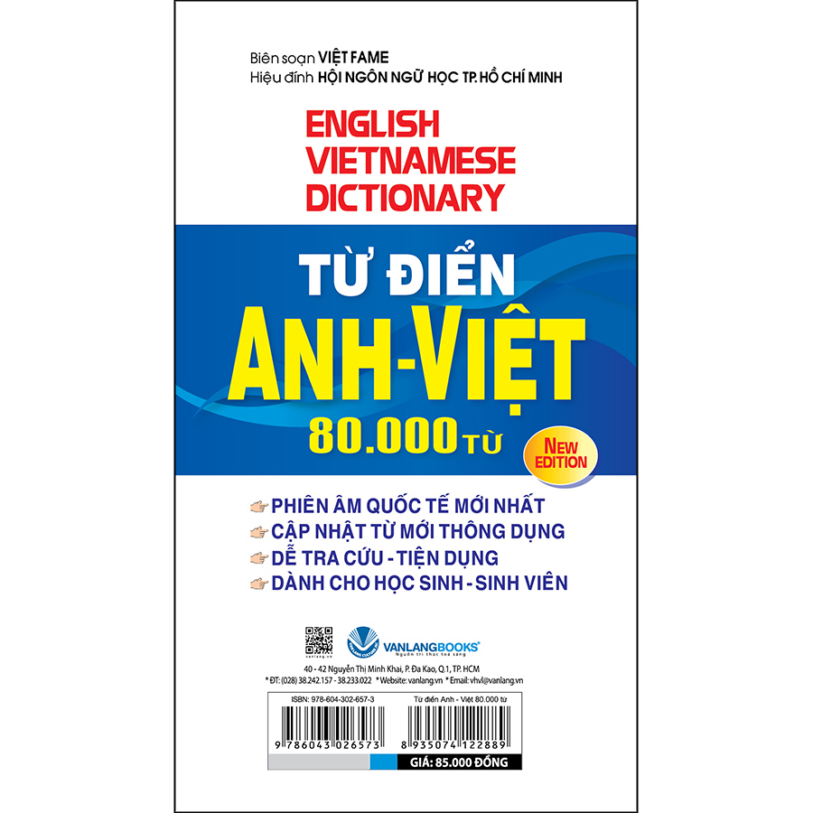 Từ Điển Anh - Việt 80.000 Từ (Tái Bản)