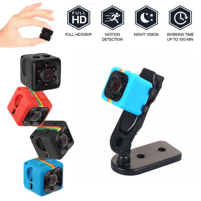 Sq11 Hd 1080p Mini Camera 6 Leds Night Vision Wide View Built-in Mic Portable Camera