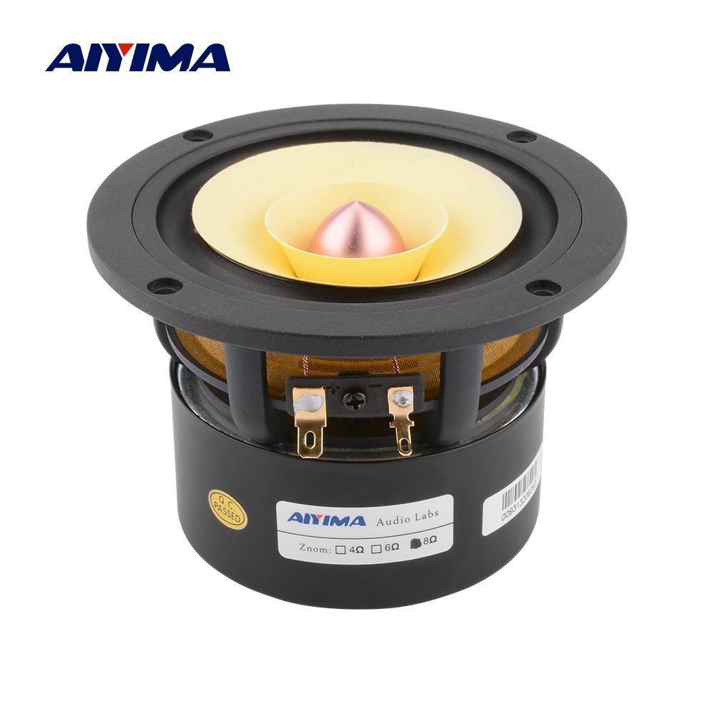 AIYIMA 4 inch Audio Full Loa Trình điều khiển Color: Square 8 Ohm Speaker