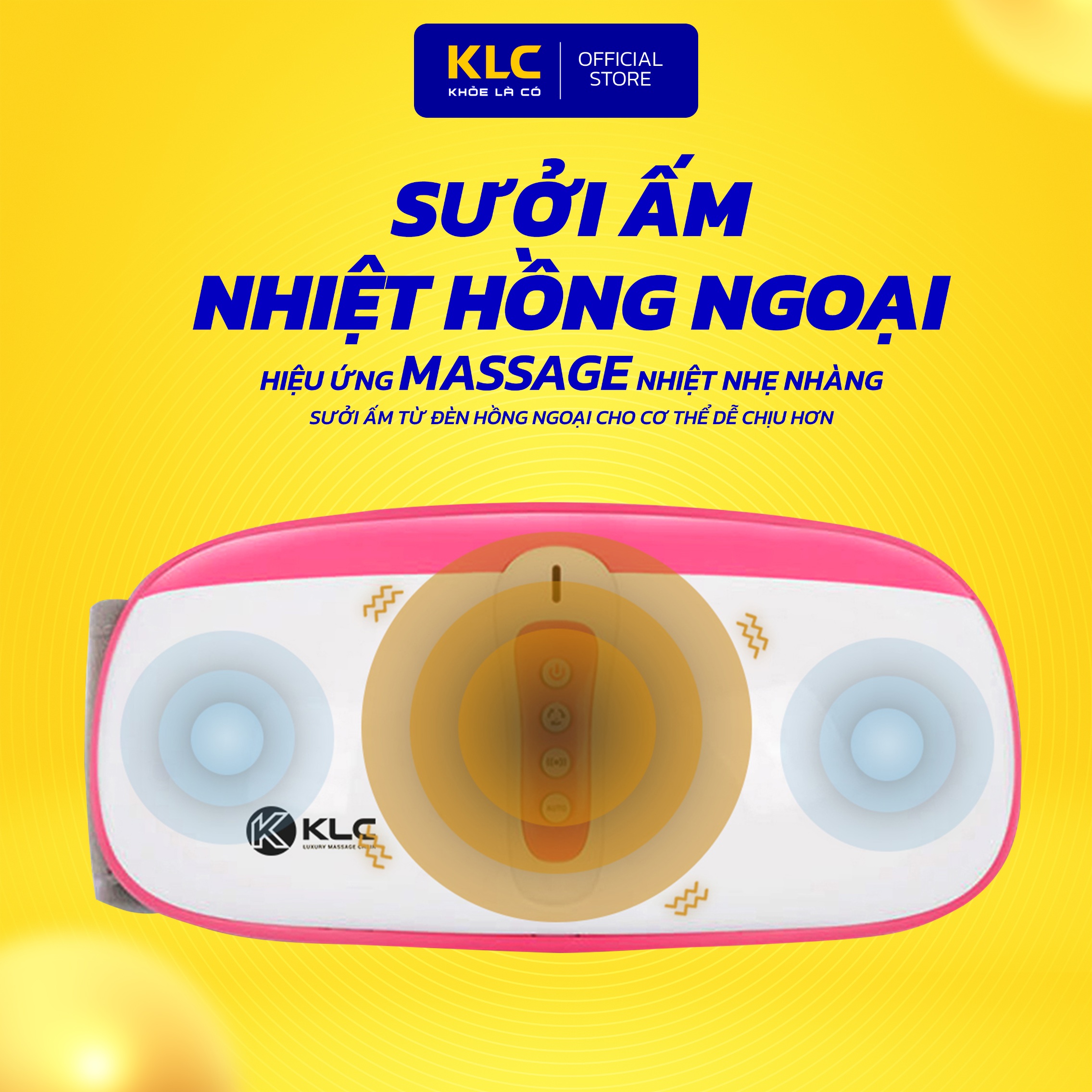 Hình ảnh Máy Massage Bụng KLC, công nghệ nhiệt hồng ngoại, đánh tan mỡ hiệu quả, an toàn, mang lại vòng eo thon gọn