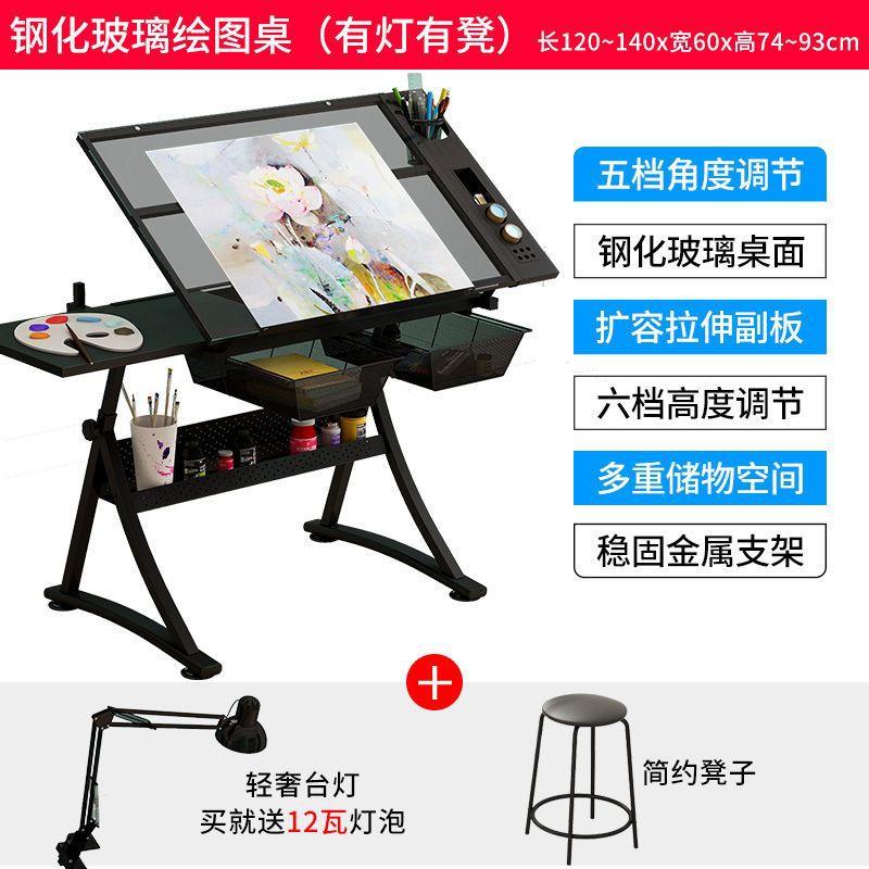 Phong cách mới nhất bàn vẽ bàn làm việc tranh có thể nâng kính nghệ thuật vẽ vẽ máy tính thiết kế bàn làm việc