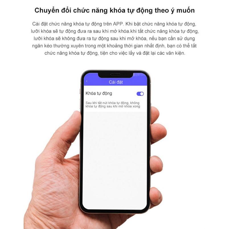 Khóa điện tử thông minh cho ngăn kéo cửa tủ nhà cửa không cần khoan APP kết nối với Bluetooth