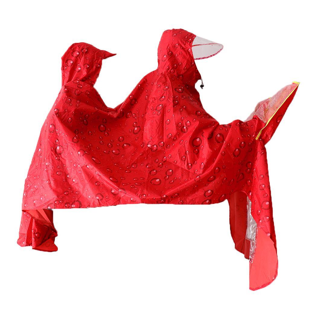 Cycling Bicycle Bike Raincoat Rain Cape Poncho Cloth Rainproof Double Poncho