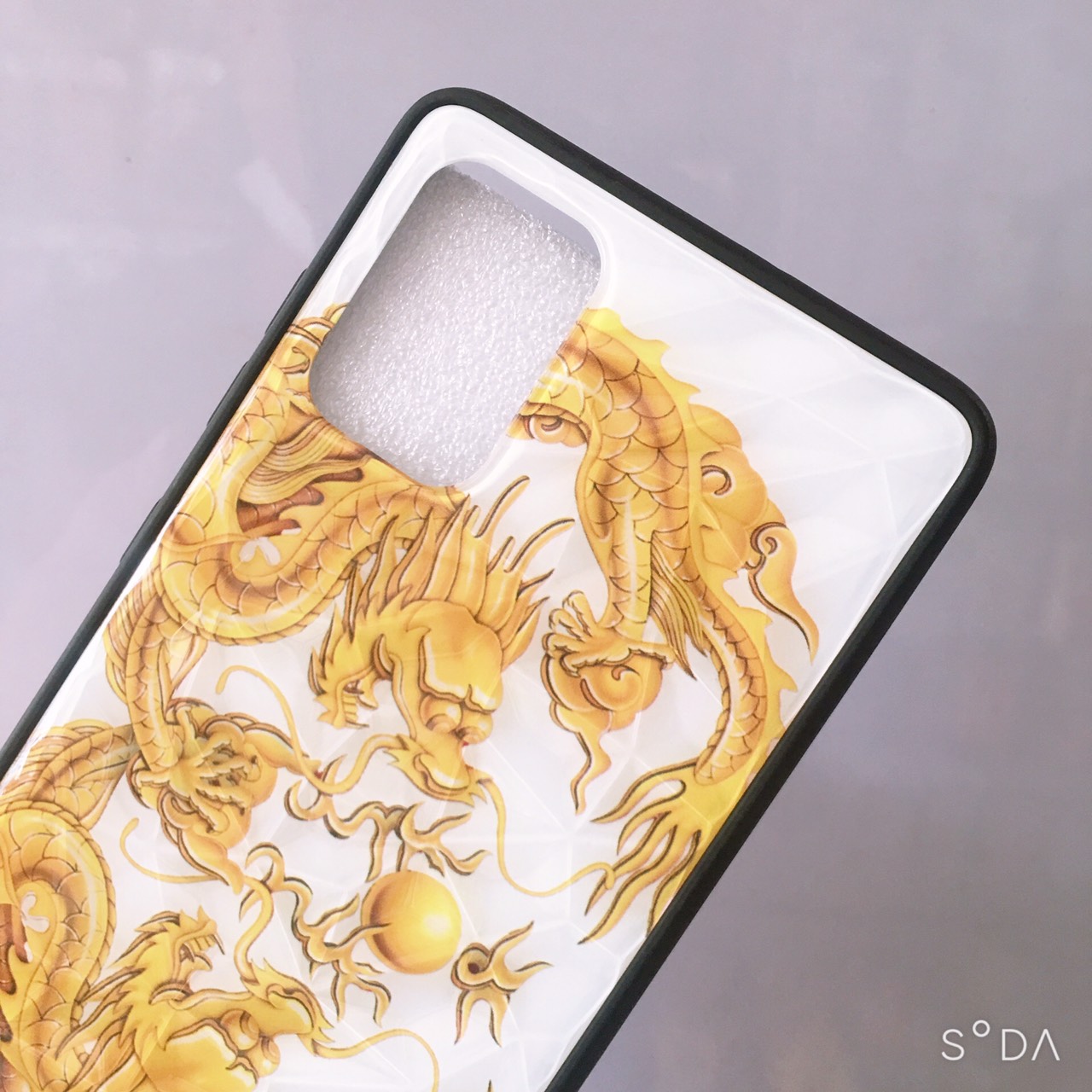 Ốp lưng hình rồng 3D viền dẻo dành cho Samsung A71