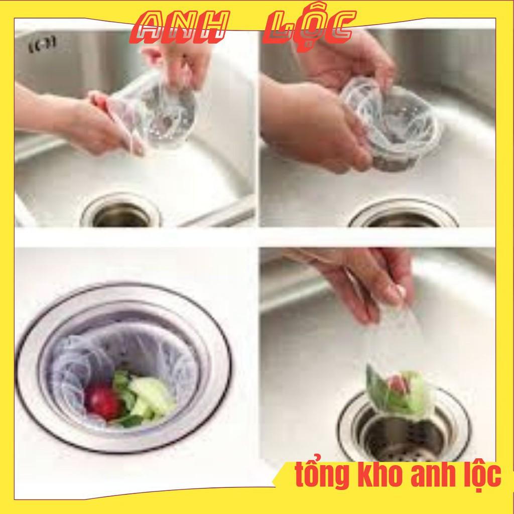 Combo 10 túi mỗi túi 100 lọc rác bồn rửa chén