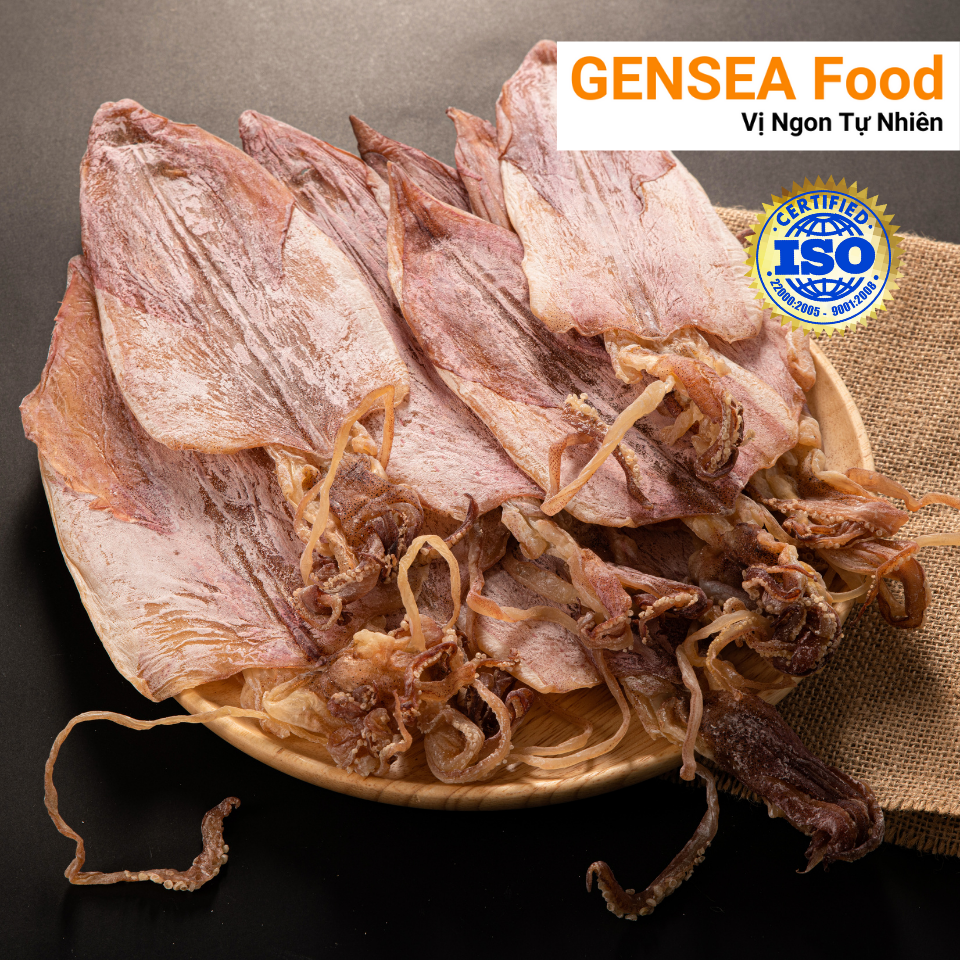 Mực Khô Câu Phú Quý GENSEA Food G1016 Thượng Hạng Không Chất Bảo Quản Ngọt Tự Nhiên