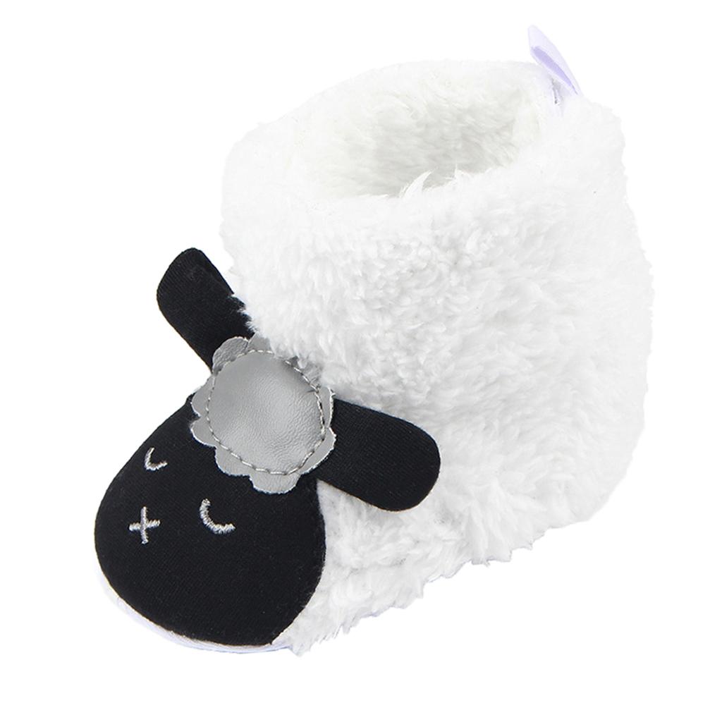 Cute Cartoon Animal Unisex Kids Fleece Shoes Baby