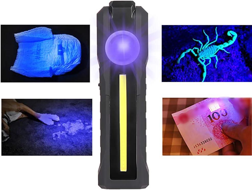 Đèn pin khử trùng UV, Máy khử trùng UV mini cầm tay, Đũa khử trùng UVC, Đèn pin diệt khuẩn LED + COB, cho trường học gia đình trên ô tô