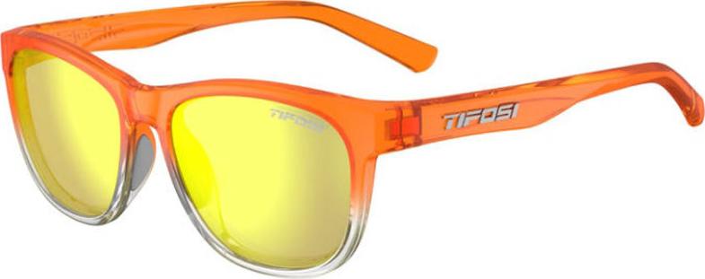 Kính mát thể thao Unisex Tifosi Swank - Gọng Orange Rush, Tròng Smoke Yellow