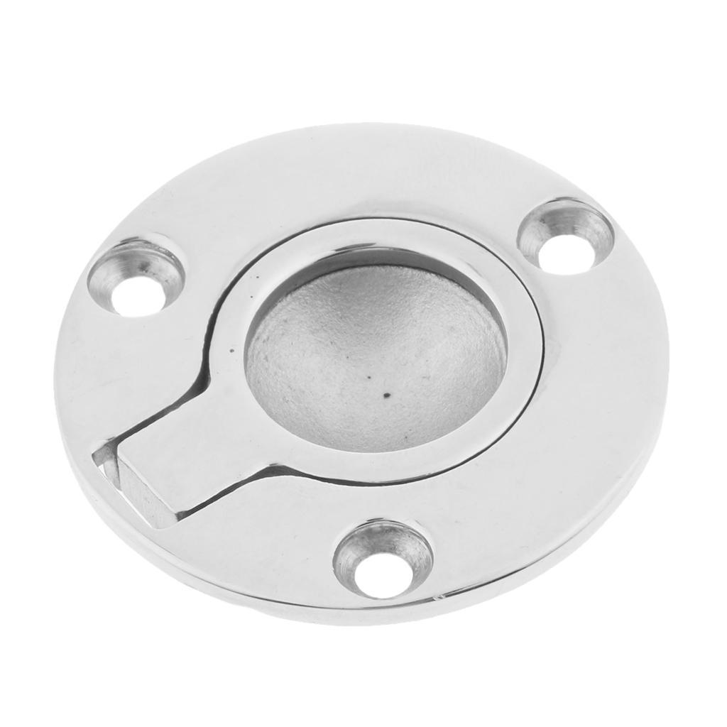 2X Boat 316 Stainless Steel Flush Lift / Pull Handle 50mm 2