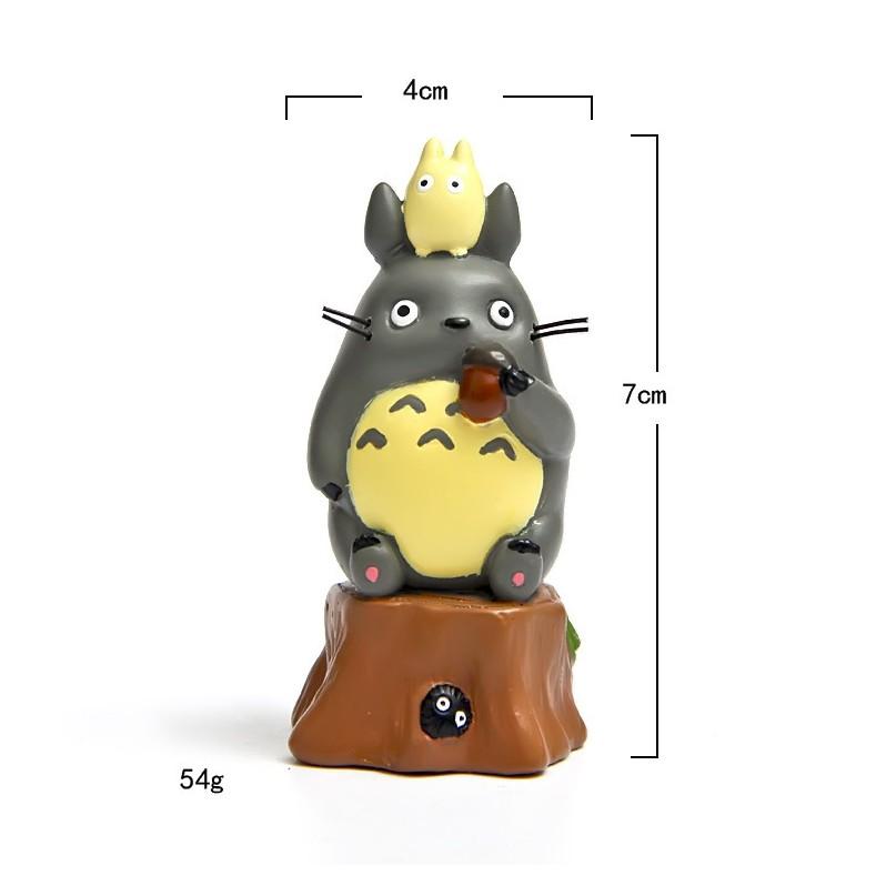 KHO-HN * Mô hình Totoro và Chibi Totoro ngồi trên gốc cây cho các bạn trang trí tiểu cảnh, terrarium, DIY