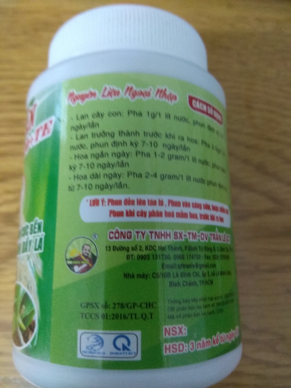 Phân bón vi lượng siêu lân NPK 10-55-10+TE - chai 500 gram bomax