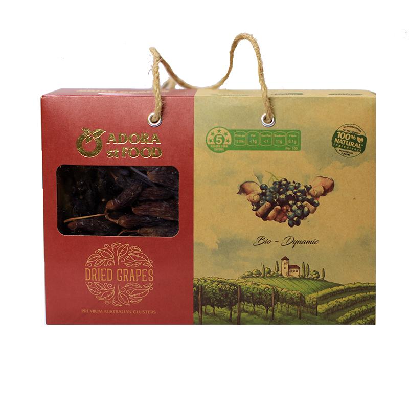 Nho khô nguyên cành Úc Dried Grapes Adora St Food - Món ngon và Bổ dưỡng, Chứa nhiều vitamin, khoáng chất tự nhiên  - CRIMSON -