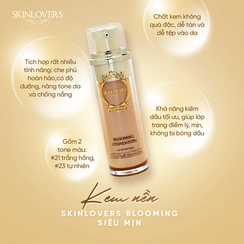 Kem Nền Trang Điểm Eveline Skinlovers Blooming Foundation (40ml)