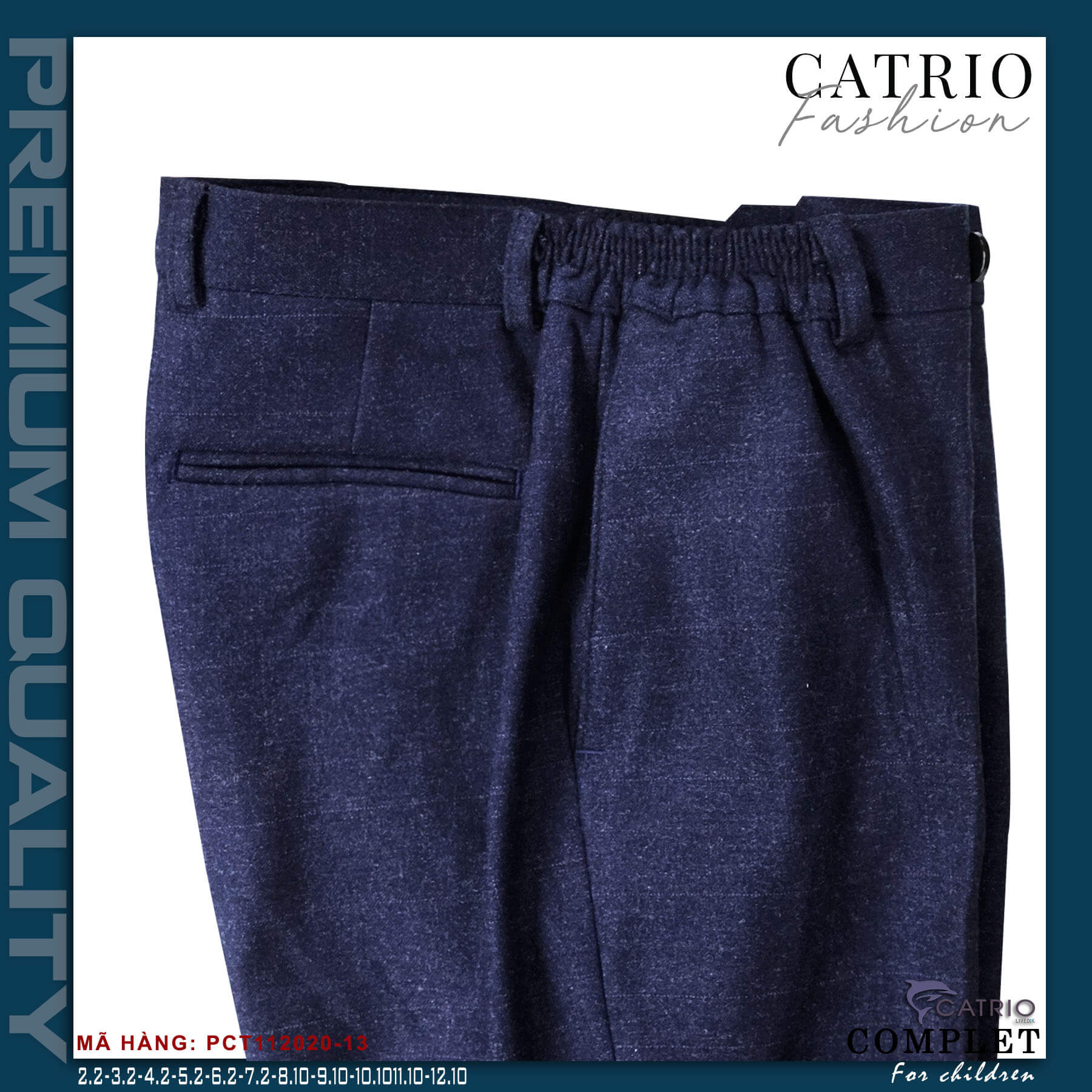 BỘ VEST BÉ TRAI CATRIO PCT112020/13 CHO TRẺ EM TỪ 2 TUỔI ĐẾN 12 TUỔI THUỘC BST QUẦN ÁO COMPLET VESTON TRẺ EM CATRIO MÙA LỄ TẾT TIỆC CƯỚI SANG TRỌNG NĂM 2021