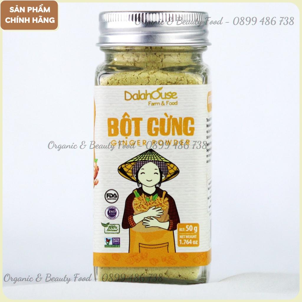 Bột Gừng Nguyên Chất Sấy Lạnh Dalahouse 50g - Nguyên mùi - Nguyên vị - Tiện lợi.