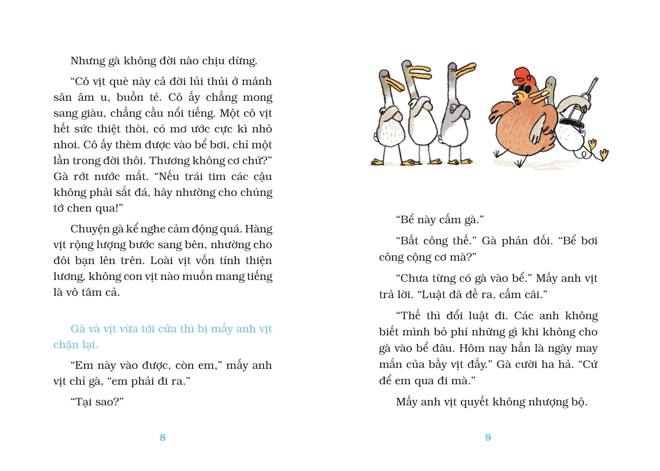 Sách - Gà Mờ Và Vịt Khờ - Bữa Tiệc Chất Chơi Ở Bể Bơi