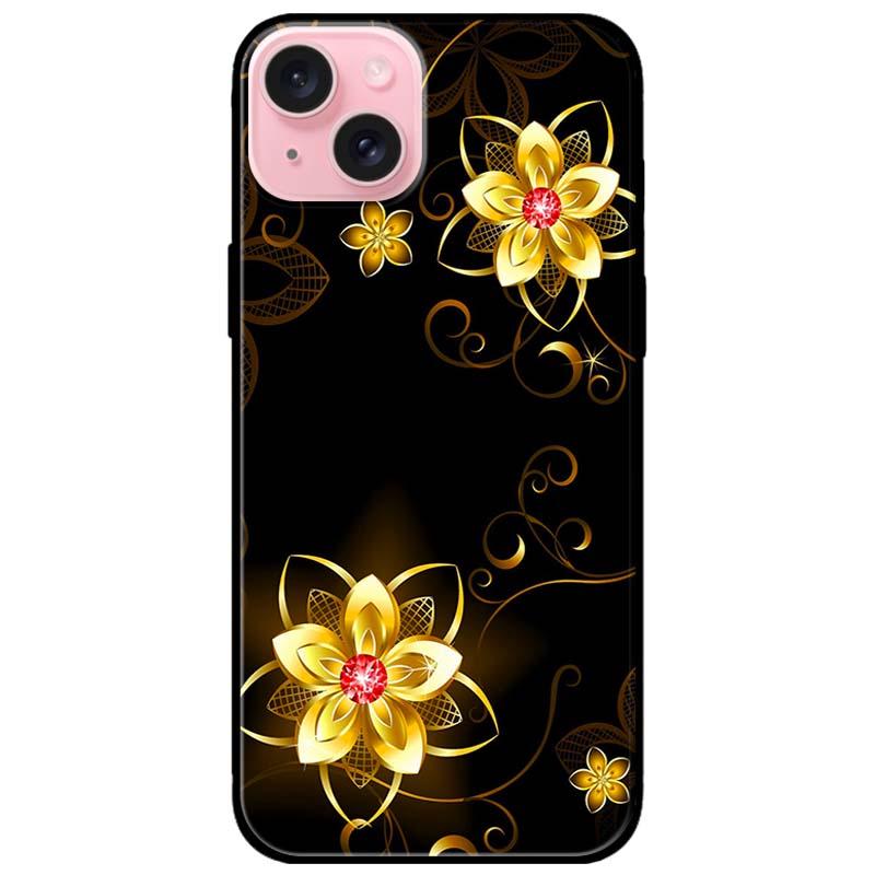 Ốp lưng dành cho Iphone 15 - Iphone 15 Plus - Iphone 15 Pro - Iphone 15 Pro Max - Họa Tiết Hoa Vàng - Hàng Chính Hãng