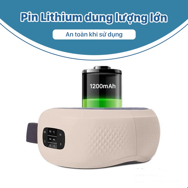 Máy massage mắt HY-01,Massage  Bằng Ấp Suất Khí Có Tích Hợp Kết Nối Bluetooth Nghe Nhạc Thư Giãn Cao Cấp